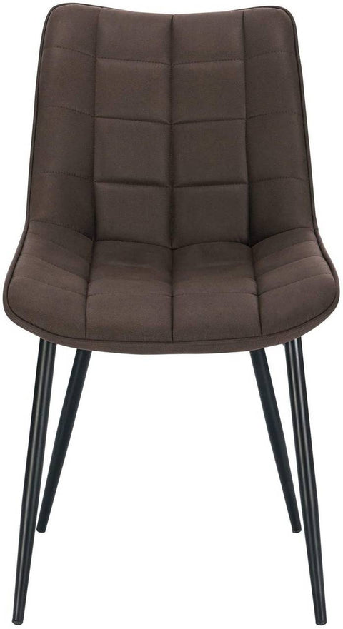 Rootz Set of 4 Dining Chairs - Padded Seats - Metal Frame - Comfortable, Durable, Easy to Assemble - 46cm x 40.5cm x 85.5cm