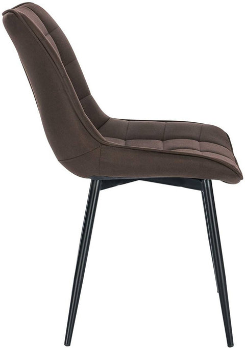 Rootz Set of 4 Dining Chairs - Padded Seats - Metal Frame - Comfortable, Durable, Easy to Assemble - 46cm x 40.5cm x 85.5cm