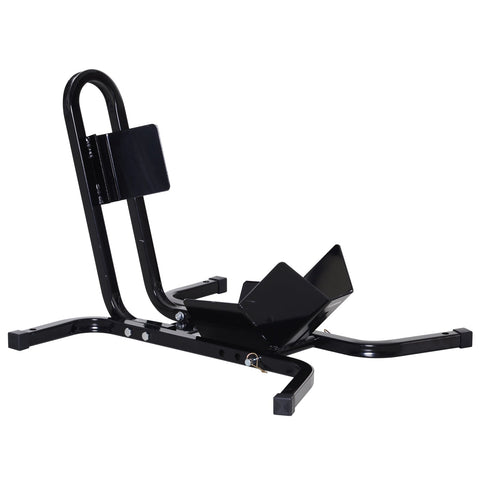 Rootz Motorcycle Jack - Workshop Holder - Wheel Stand - Easy Maintenance - 60cm x 55cm x 43cm - Epoxy Coated Metal - Black