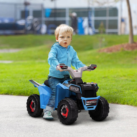 Rootz Electric Children's Quad - Kids Ride-On ATV - Toddler Electric Vehicle - Safe Speed - Easy Operation - Long-lasting Fun - 70cm x 41.5cm x 48.5cm - Blue