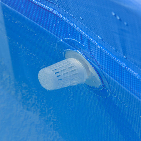 Rootz Rectangular Pool - Above Ground Swimming Pool - Metal Frame Pool - Easy Installation - 252L x 152W x 65H cm