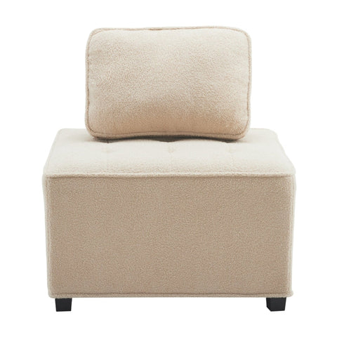 Rootz Modular Living Room Sofa - Sectional Couch - Comfy Seating - Breathable Teddy Velvet - 76cm x 73cm x 76cm