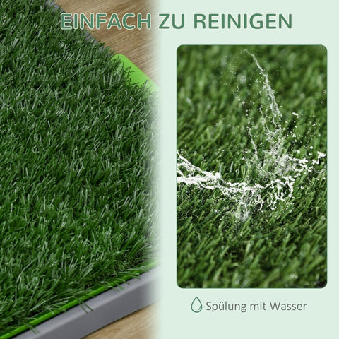 Rootz Dog Toilet - Artificial Grass - Drip Tray - Easy Clean - Puppy House Training - Indoor Outdoor - for Dogs up to 50cm - 67cm x 41cm
