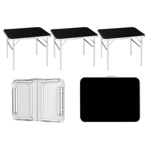 Rootz Ultimate Outdoor Folding Table - Portable Table - Adjustable Table - Lightweight, Compact, Sturdy - 55cm x 25.5/58.5cm x 75cm