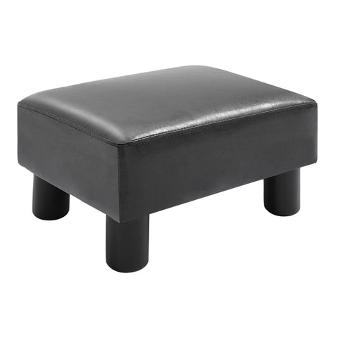 Rootz Footstool - Faux Leather Bench - Versatile Ottoman - Elegant Design - Durable & Water-Resistant - 40cm x 30cm x 24cm