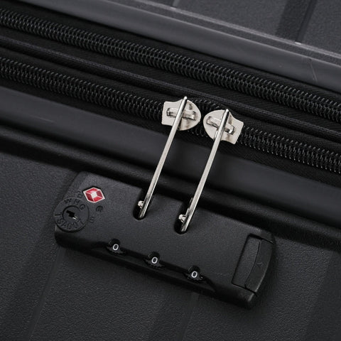 Rootz 3 Piece Suitcase Set - Luggage Set - Travel Bags - TSA Locks - 37x21x48cm, 42x28x58cm, 50x32x69cm - Lightweight & Scratch Resistant PP Material