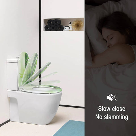 Rootz Duroplast Toilet Seat with Soft-Close Mechanism - Quick Release System - Antibacterial - 37cm x 47.5cm - Oval Shaped - Stainless Steel Hinges