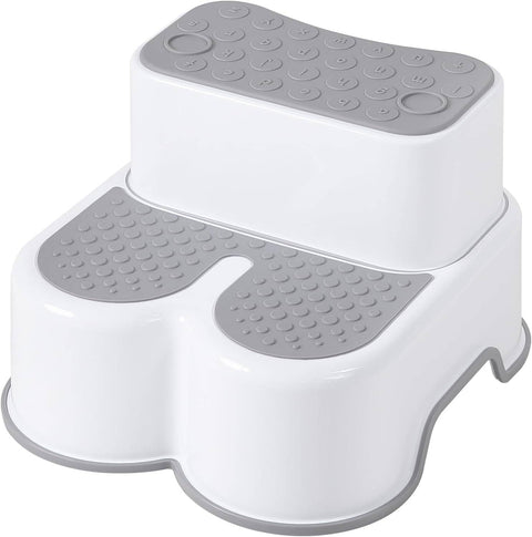Rootz Kids 2 Step Stool - Children's Bathroom Stool - Toddler Step Ladder - PP Plastic - 37.5cm x 25.5cm x 34cm