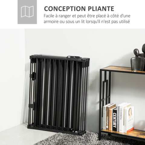Rootz Safety Gate - Fireplace Protection - Dog Gate - Foldable, Flexible, No Drilling - 362.5cm x 76cm