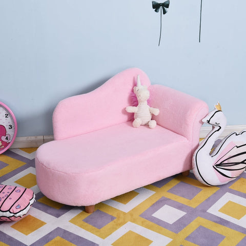 Rootz Children's Sofa - Mini Armchair - Chaise Longue - Soft Padding - Durable Materials - Perfect Size - 80cm x 40cm x 49cm