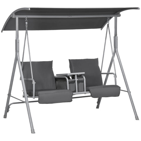 Rootz Hollywood Swing - Porch Swing - 2-Seater Garden Swing - UV Protection - 175cm x 110cm x 165cm