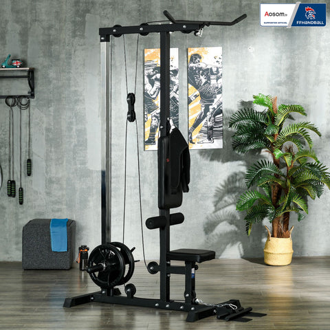 Rootz Fitness Training Station - Pull Station - Chest Pulling - Muscle Building - Steel Frame - 140cm x 108cm x 197cm