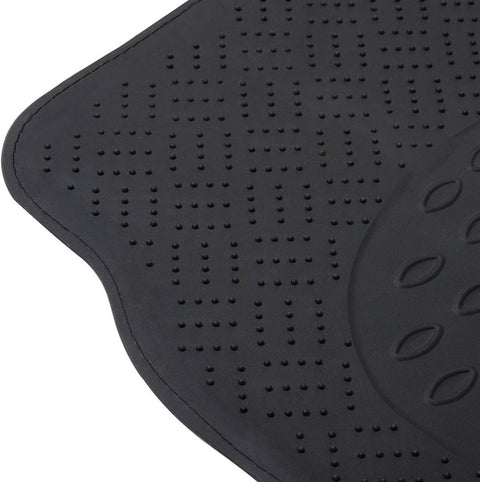 Rootz Aluminum Car Mats - Vehicle Floor Liners - Universal Fit - Heavy-duty PVC - Weatherproof - 69cm x 49cm & 46cm x 47cm