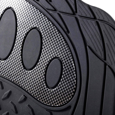 Rootz Rubber Car Floor Mats - Vehicle Mats - All-Weather Mats - Universal Fit - Waterproof - Dirt-Repellent - 48.5cm x 71cm & 48.5cm x 44cm