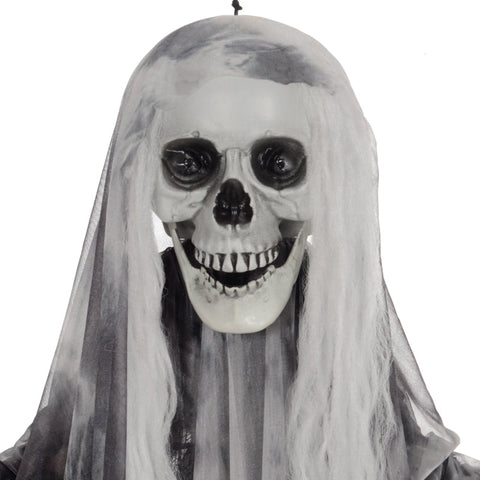 Rootz Halloween Skeleton Ghosts - Haunted House Decor - Scary Hanging Ghosts - High Quality Materials - 40cm x 10cm x 110cm, 30cm x 10cm x 90cm, 60cm x 17cm x 200cm