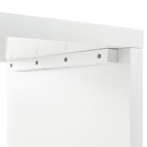 Rootz Dressing Table with Side Table - Vanity Desk - Bedroom Storage - Rotating Top, 6 Drawers, Gold-Plated Handles - 160.2L×40W×76.5Hcm