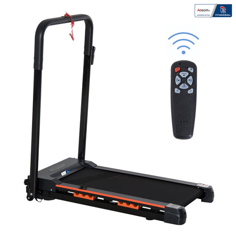 Rootz Electric Treadmill - Foldable Exercise Machine - Fitness Equipment - Shock Absorbing - LCD Screen - 105cm x 56cm x 108.5cm