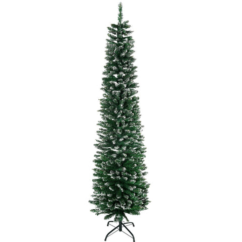 Rootz Slim Artificial Christmas Tree - Lifelike - Easy Assembly - Fireproof Safety - Ø53 x 190H cm