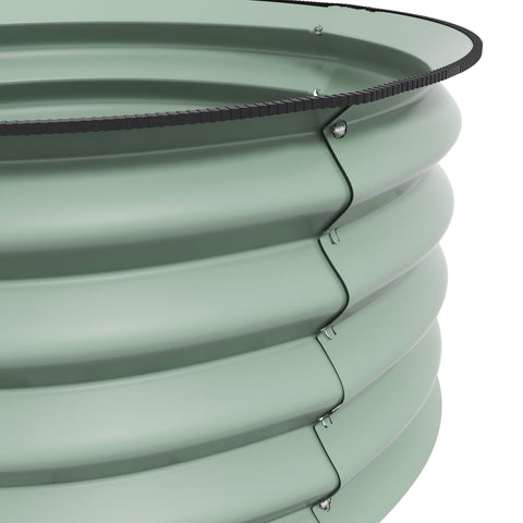 Rootz Set of 2 Galvanized Plant Pots - Flower Pots - Planters - Promotes Plant Growth - Ø60 x 30H cm