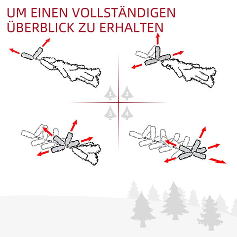 Rootz Christmas Garland - Artificial Pine - Festive Decor - Flame Retardant - 1.8m x 30cm x 30cm