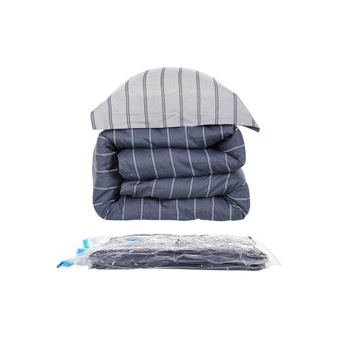 Rootz 10 Piece Set Vacuum Bags - Space Saver Bags - Storage Bags - Transparent - Protects from Dust, Mold, Moisture - Ideal for Travel - PA + PE Material - 128cm x 98cm, 98cm x 68cm, 78cm x 58cm - 38cm x 27.5cm x 10cm - 1.32kg