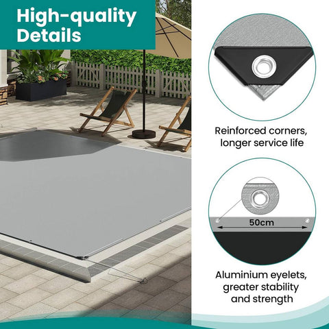 Rootz Waterproof Tarpaulin - Heavy-Duty Cover - Protective Sheet - Tear-Resistant, Weatherproof, Multi-Use - 4m x 8m - Polyethylene Fabric