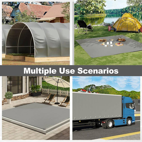 Rootz Waterproof Tarpaulin - Heavy-Duty Cover - Multi-Purpose Protector - Weatherproof, Tear-Resistant, UV-Protected - 5m x 5m - 280gsm PE