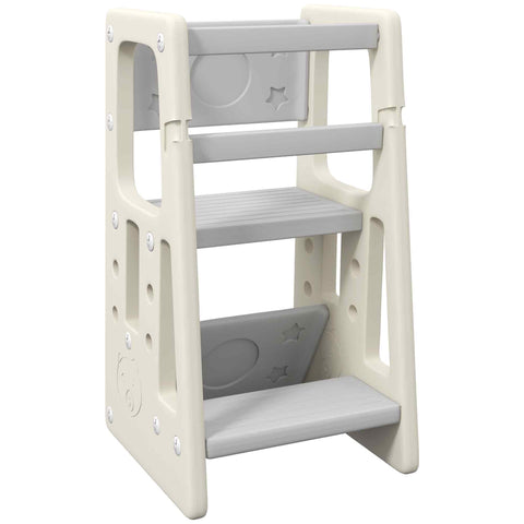 Rootz Learning Tower - Observation Tower - Child Step Stool - Height Adjustable - Ergonomic Design - 47cm x 47cm x 90cm