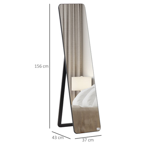 Rootz Freestanding & Wall Mirror - Bedroom Mirror - Dressing Room Mirror - Elegant & Modern Design - 37W x 43D x 156H cm