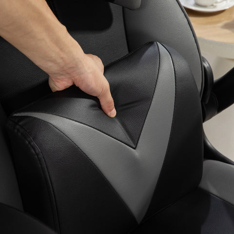 Rootz Rocking Gaming Chair - Swivel Seat - Ergonomic Chair - Height Adjustable - 67cm x 71cm x 112cm - Ultimate Comfort