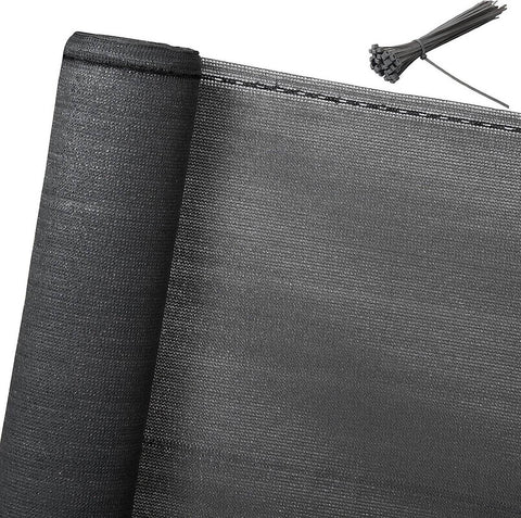Rootz HDPE Knit Privacy Fence Screen - Shade Screen - Outdoor Barrier - UV Protection - Tear-Resistant - Easy Installation - Multiple Sizes (1m-2m x 6m-30m)