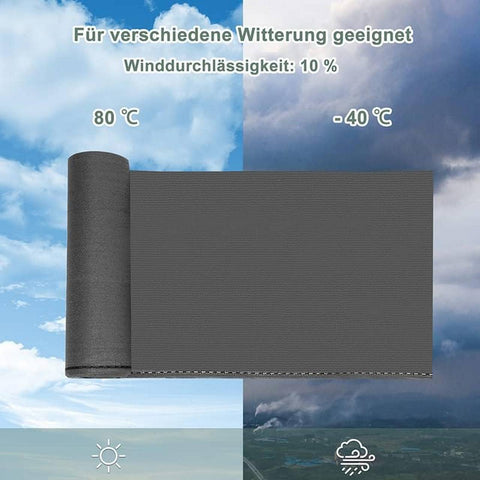 Rootz HDPE Knit Privacy Fence Screen - Shade Screen - Outdoor Barrier - UV Protection - Tear-Resistant - Easy Installation - Multiple Sizes (1m-2m x 6m-30m)