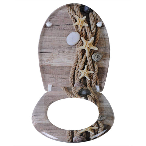 Rootz Premium Duroplast Toilet Seat - Soft-Close, Quick Release - Antibacterial, Non-Slip, Durable - 45.5cm x 37.1cm