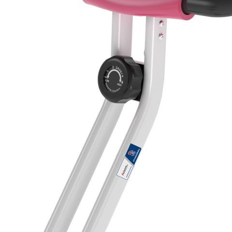 Rootz Foldable Exercise Bike - Compact Fitness Bike - Magnetic Bike - Adjustable Saddle/Backrest - 43cm x 97cm x 109cm
