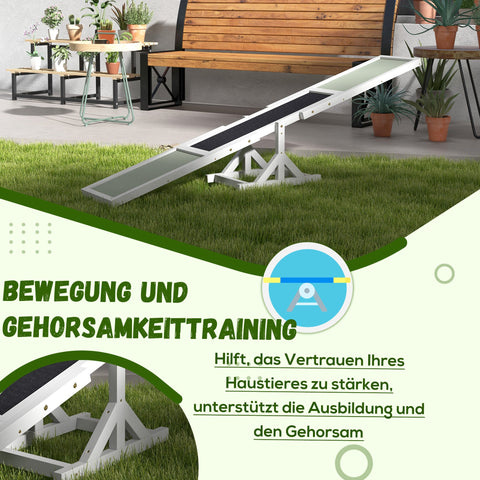 Rootz Dog Rocker for Agility Training - Dog Bouncer - Pet Balance Board - Non-Slip Surface - 180cm x 30cm x 30cm