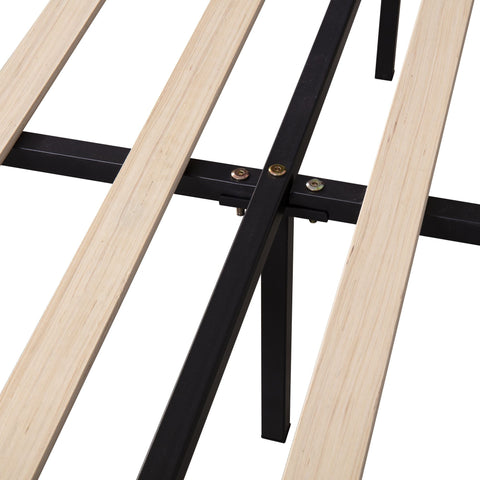 Rootz Upholstered Bed - Adjustable Headboard - Slatted Frame - Luxurious Comfort - 203cm x 90cm x 113-119cm