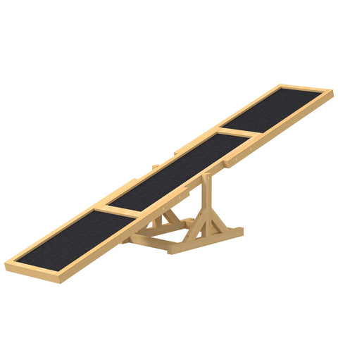 Rootz Dog Rocker - Agility Trainer - Dog Bouncer - Non-Slip Surface - 180cm x 30cm x 30cm - Holds Up To 50kg