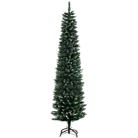 Rootz Slim Artificial Christmas Tree - Lifelike - Easy Assembly - Fireproof Safety - Ø53 x 190H cm