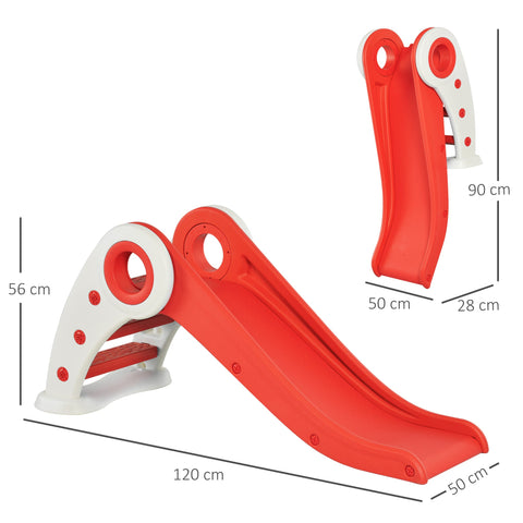 Rootz Children's Slide - Foldable Slide - Kids Outdoor Slide - Enhances Motor Skills - 120cm x 50cm x 56cm