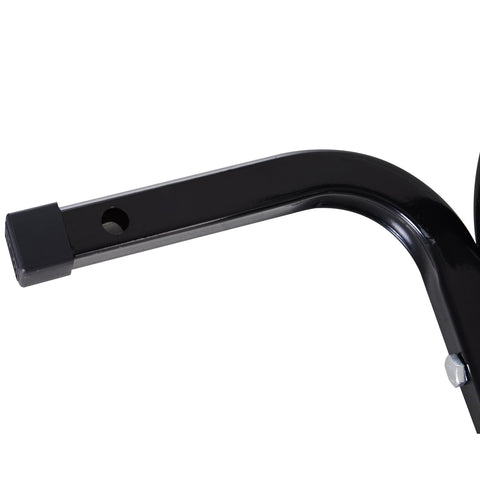 Rootz Motorcycle Jack - Workshop Holder - Wheel Stand - Easy Maintenance - 60cm x 55cm x 43cm - Epoxy Coated Metal - Black