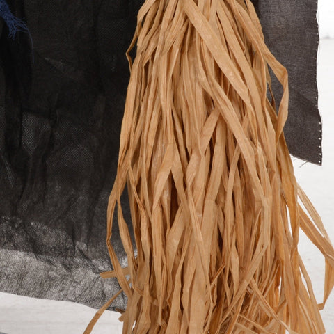 Rootz Animated Halloween Decoration - Witch on Broomstick - Spooky Prop - Glowing Eyes - Pumpkin - 107cm x 65cm x 190cm