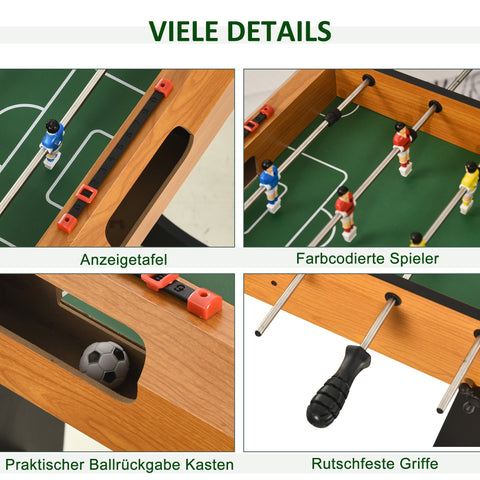 Rootz Foldable Table Football Toy - Foosball Game - Soccer Table - Space-saving Design - 98cm x 42cm x 62.5cm