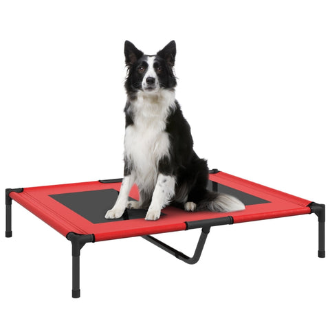 Rootz Portable Pet Bed - Lightweight Dog Bed - Raised Pet Cot - Oxford Fabric - Mesh Cover - Easy to Clean - 92cm x 76cm x 18cm