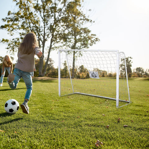 Rootz Football Goal - Soccer Net - Training Net - Durable & Quick Setup - 186L x 62W x 123H cm