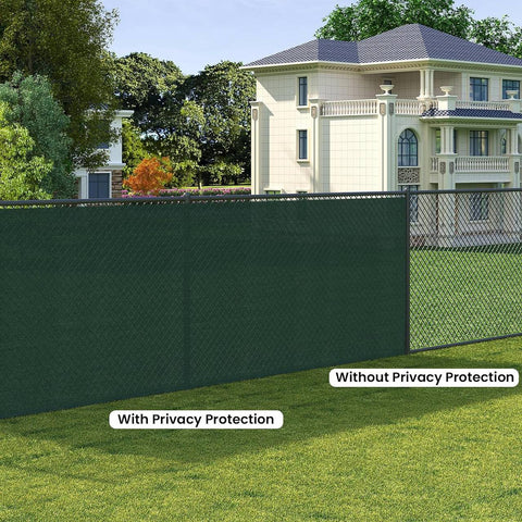 Rootz Privacy Fence Panel - HDPE Sun Shade Net - Green Garden Fence - Weatherproof Outdoor Screen - 1m x 20m - UV Protection - Privacy Barrier