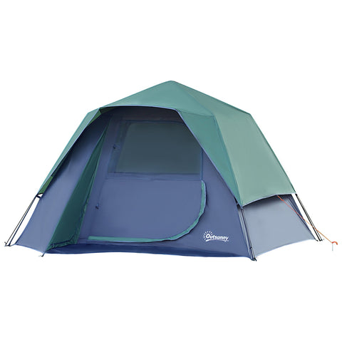 Rootz 3-Person Pop-Up Camping Tent - Family Tent - Waterproof Tent - Easy Ventilation - 2.5L x 1.94W x 1.6H m