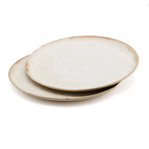 Rootz 6 Piece Cascais Salad Plate Set - Ceramic Dishware - Dining Plates - Chip-Proof - 22cm x 22cm x 2cm