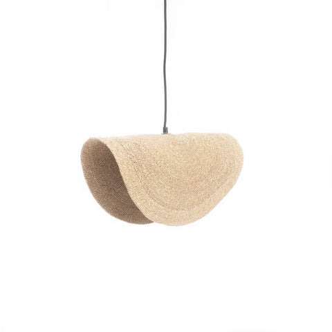Rootz Lovalova Pendant Lamp - Natural Woven Light - Organic Hanging Light - Cosy Atmosphere - 28cm x 33cm x 61cm