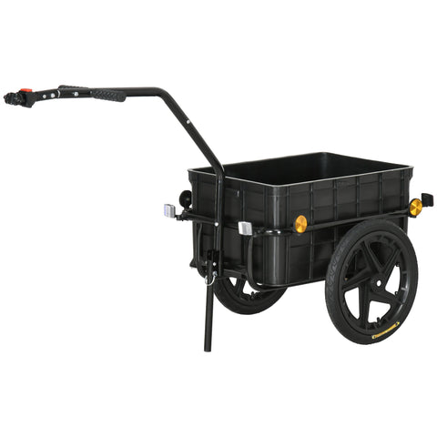 Rootz Bicycle Trailer Transport Trailer - Universal Bike Cart - Easy Assembly - 70L Capacity - 144L x 59W x 80H cm