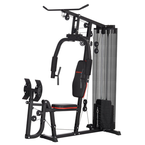 Rootz Multi-Gym Station - Home Gym - Strength Tower - 45kg Weights - Steel Frame - 160L x 108W x 200H cm